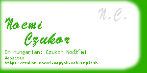 noemi czukor business card